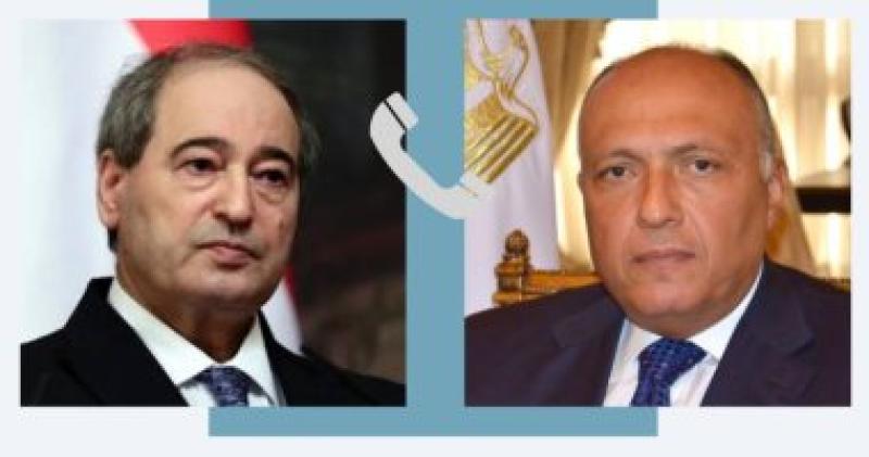 وزير الخارجية سامح شكري ونظيره السوري