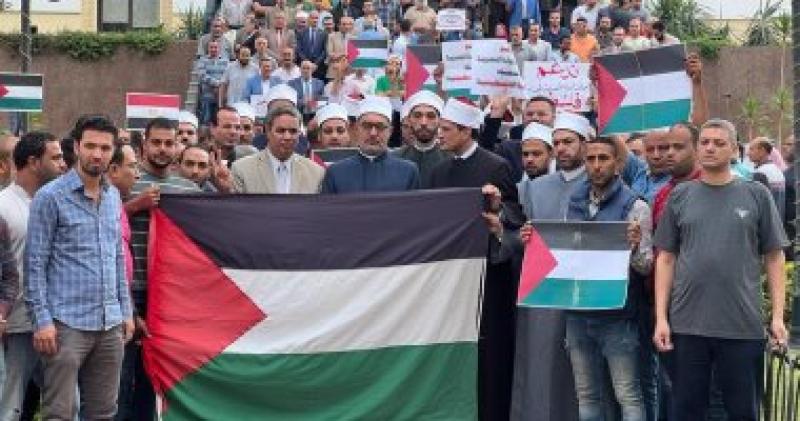 وقفة تضامنية بمشيخة الأزهر مع أهلنا في غزة