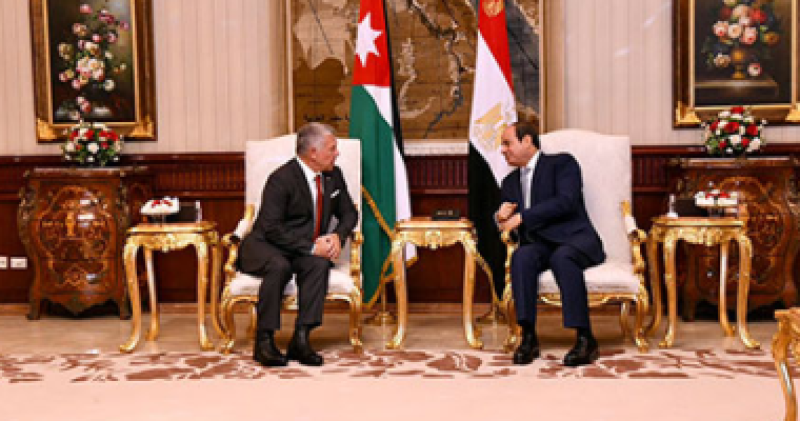 الرئيس السيسي والعاهل الاردني