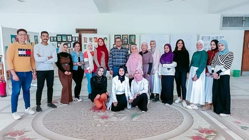 جامعة المنيا تفوز بالمركز الأول في مجال الفنون التشكيلية