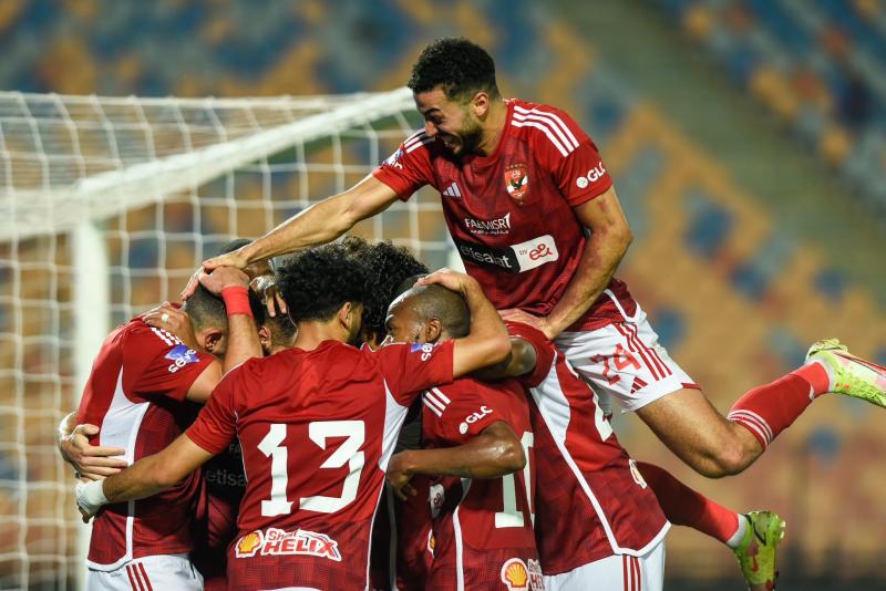 فرحة لاعبي الاهلي
