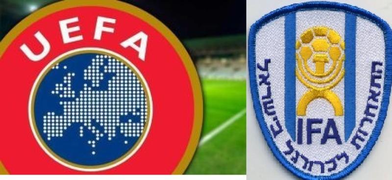 شعار اليويفا واتحاد الكيان الصهيوني