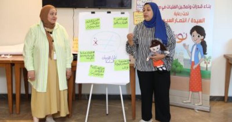 فعاليات البرنامج التدريبي على الدليل التدريبي الخاص ببرنامج "نــورة"