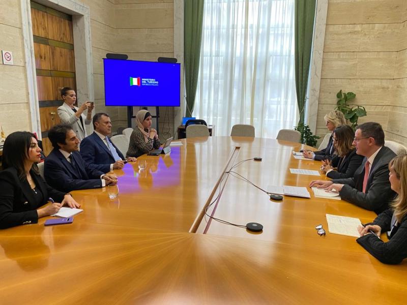 وزيرا السياحة في مصر وإيطاليا 