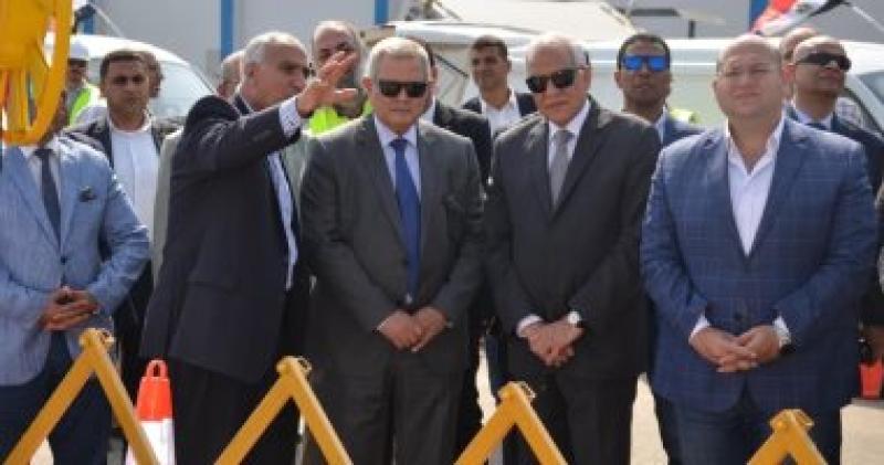 فعاليات تفقد اصطفاف معدات الشركة بمحطة مياه إمبابة