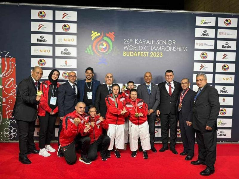أبطال الكاراتيه بعد تصدر الترتيب لذوي الهمم 
