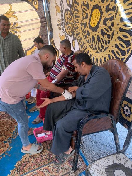 جانب من التبرع بالدك 