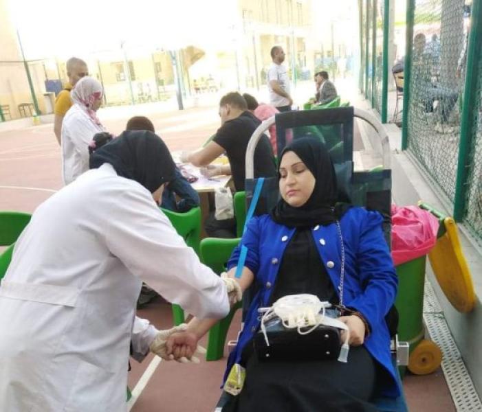 جانب من حملات التبرع بالدم 