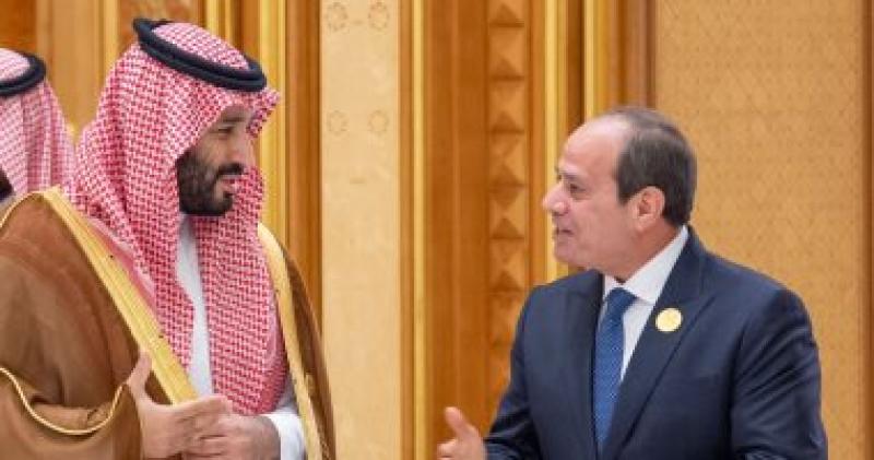 لقاء الرئيس السيسى وولى العهد السعودي