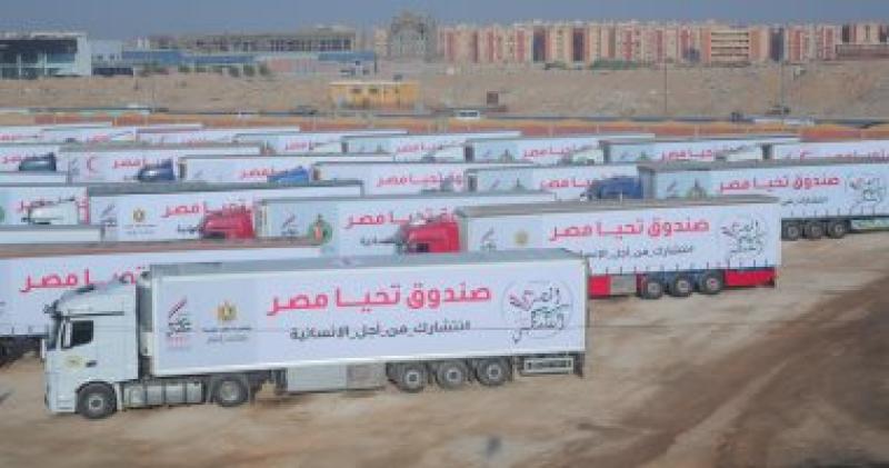 قافلة المساعدات الإنسانية لغزة