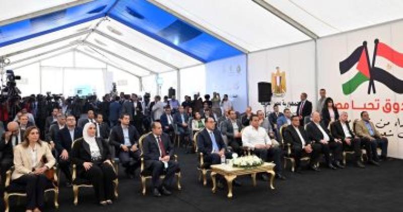 الدكتور مصطفى مدبولى رئيس مجلس الوزراء خلال إطلاق قافلة تحيا مصر