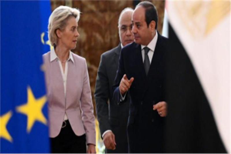 عبد الفتاح السيسي وأورسولا فون دير لاين