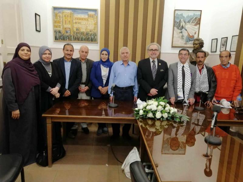 جانب من إعتصام الإتحاد العام للأدباء  والكتاب العرب