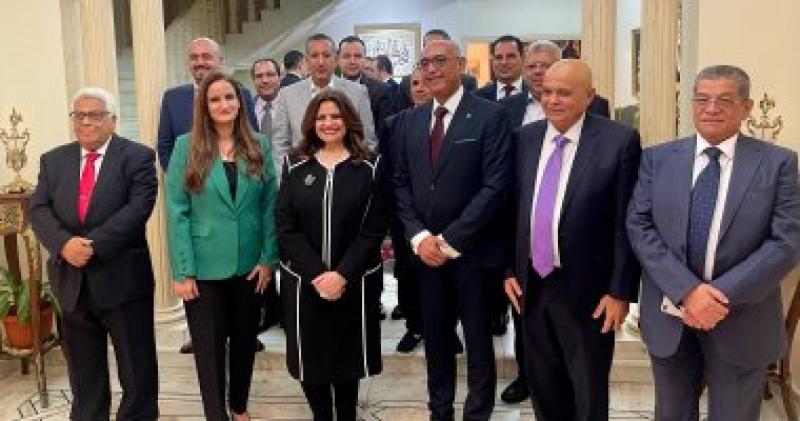 وزيرة الهجرة خلال لقاء المستثمرين المصريين بالسعودية