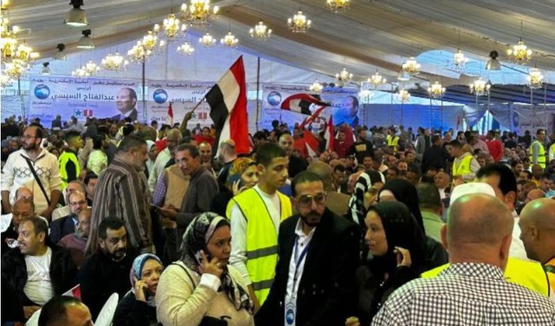دعم المرشح عبد الفتاح السيسي في مؤتمر حزب مستقبل وطن بالإسكندرية