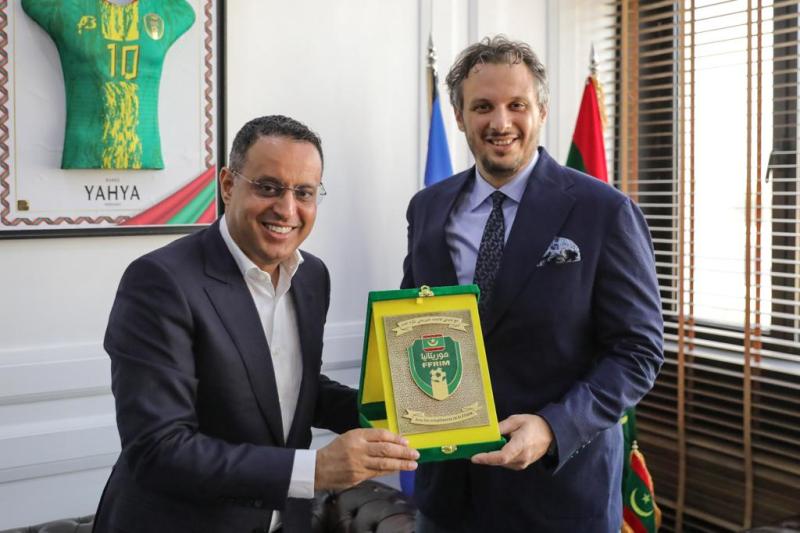 رئيس بيراميدز و رئيس الاتحاد الموريتاني
