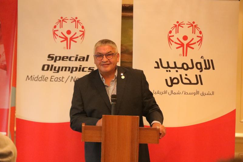 أيمن عبدالوهاب الرئيس الإقليمي للأولمبياد الخاص الدولي للشرق الاوسط وشمال أفريقيا 