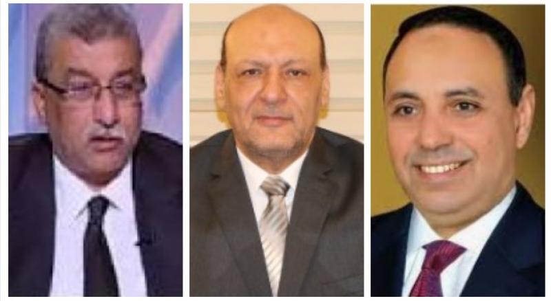 النائب تيسير مطر والدكتور حسين ابو العطا والكاتب الصحفى محمود نفادى
