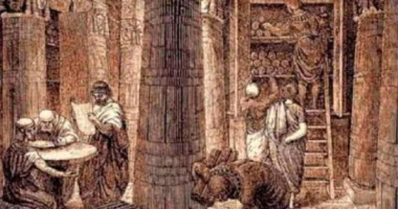 مكتبة الإسكندرية قديما