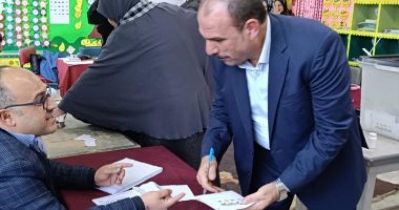 أمين مستقبل وطن الشرقية عقب الإدلاء بصوته