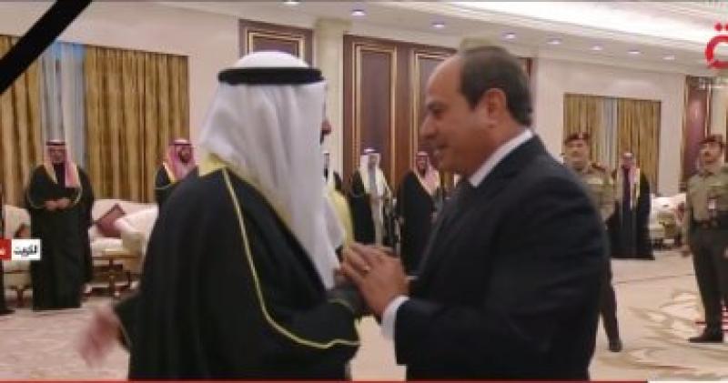 الرئيس السيسي والشيخ مشعل الصباح