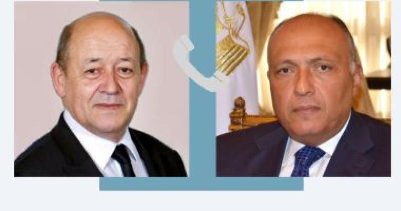 وزير الخارجية يستقبل اتصالا هاتفيا من مبعوث الرئيس الفرنسي