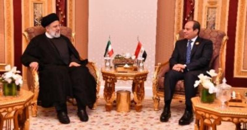 الرئيس عبد الفتاح السيسى ونظيره الإيراني