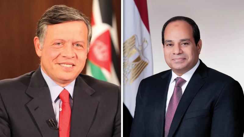 الرئيس السيسي-والملك عبدالله