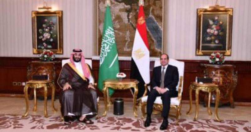 الرئيس عبد الفتاح السيسي والأمير محمد بن سلمان