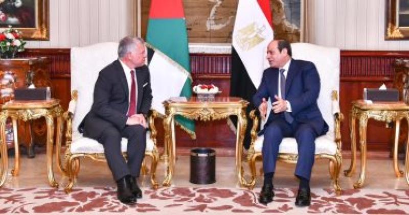 الرئيس السيسي والعاهل الاردني