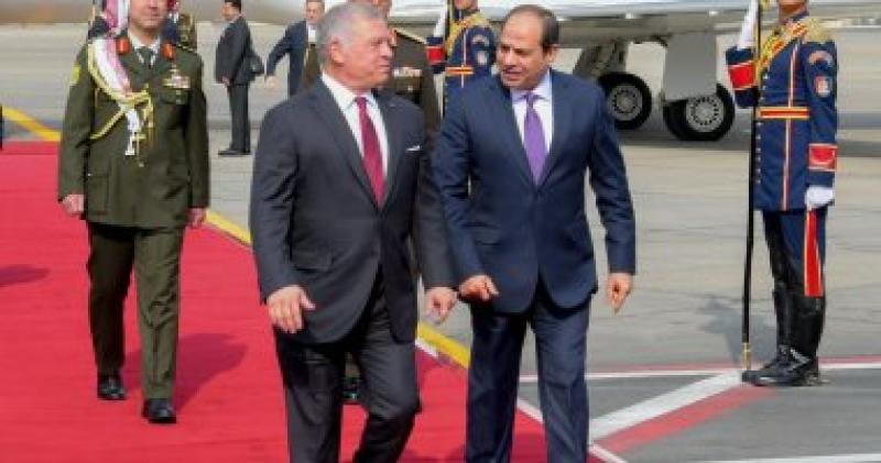 الرئيس السيسى والملك عبد الله الثانى