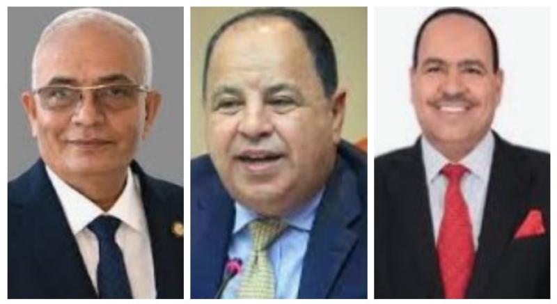 النائب أحمد قورة ووزيرى المالية والتعليم