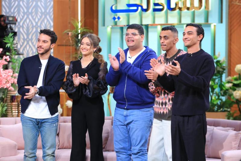 أسرة فيلم الحريفة ضيوف معكم منى الشاذلي