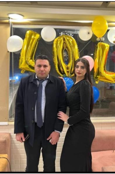 المستشار محمود غلاب وزوجته  الاء جاد