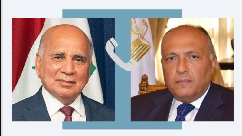 وزير الخارجية ونظيره العراقي 
