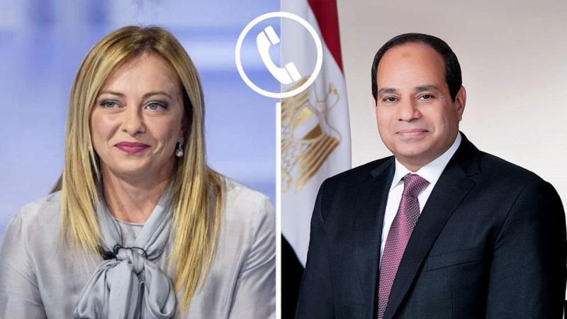 الرئيس السيسى ورئيسة وزراء ايطاليا