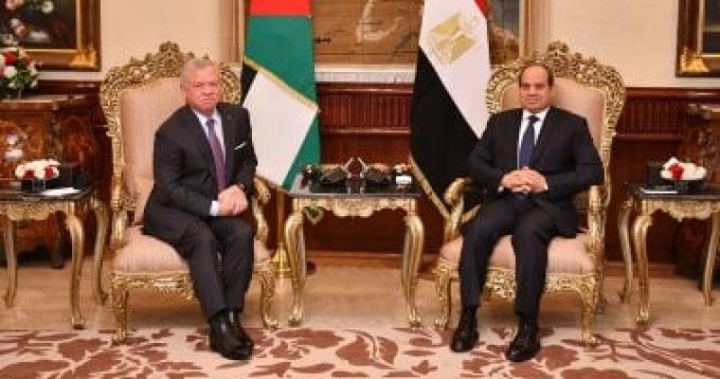 الرئيس السيسي وعاهل الاردن