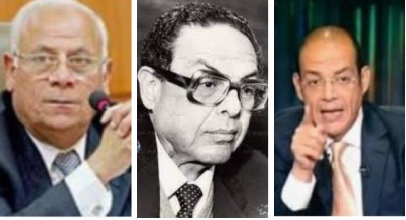 محمد شردي واللواء عادل الغضبان والصحفي الراحل مصطفى شردي 