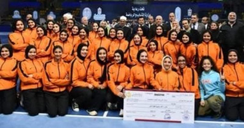 فريق التربية الرياضية بجامعة المنوفية
