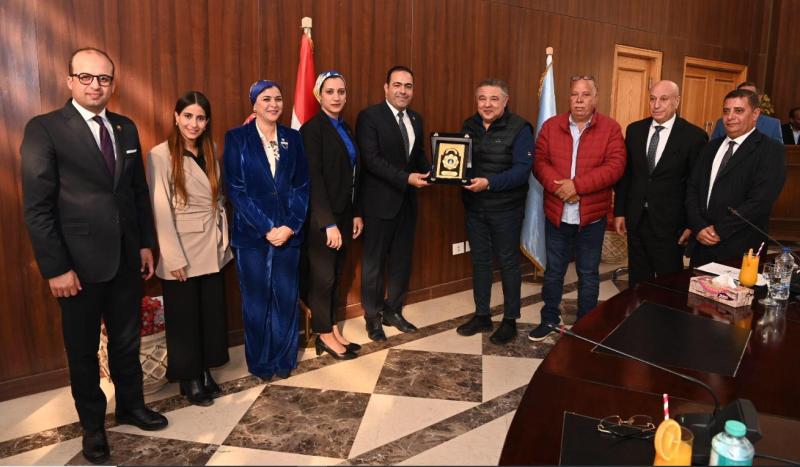جانب من زيارة لجنة الشباب والرياضة بمجلس النواب 