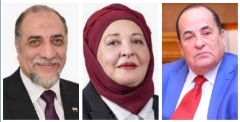 اللواء الدكتور محمد درويش والنائبة حنان عوض والدكتور عبد الهادى القصبى