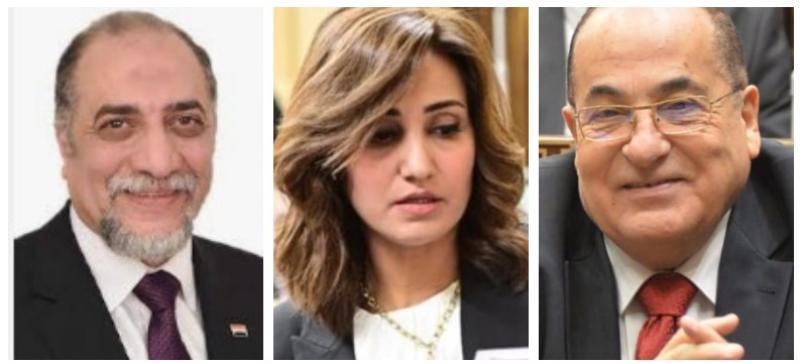 اللواء الدكتور محمد درويش والنائبة رغدة نجاتى والدكتور عبد الهادى القصبى