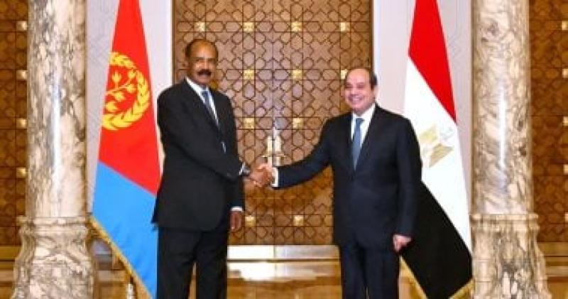 جانب من لقاء الرئيسين