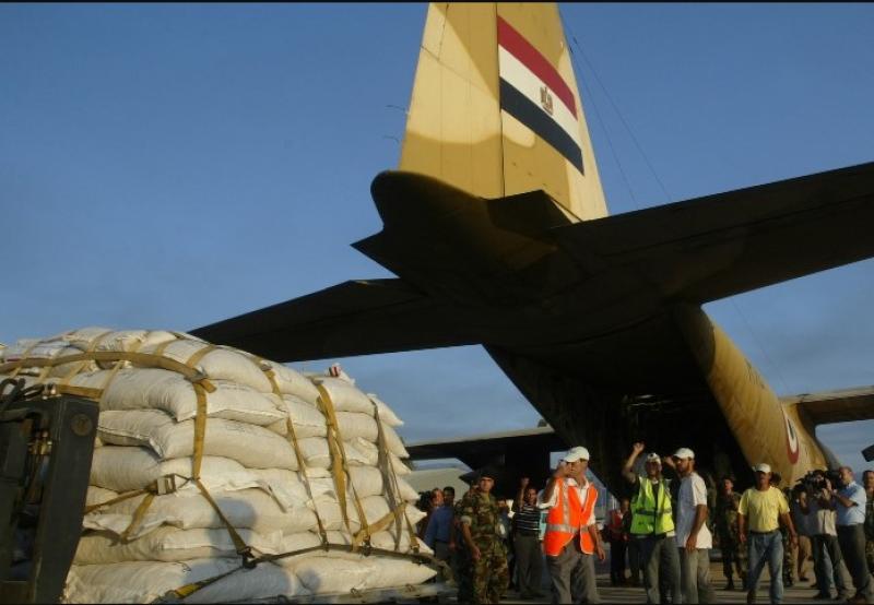 المساعدات الإنسانية المصرية 