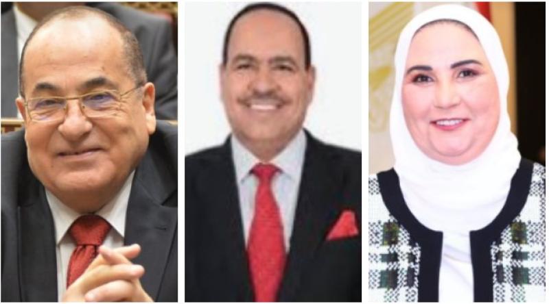 وزيرة التضامن والنائب أحمد قورة واللواء الدكتور محمد درويش