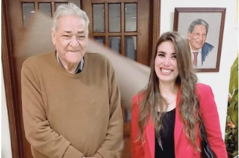 هايدى فاروق و لدكتور عبد السلام الشاذلي