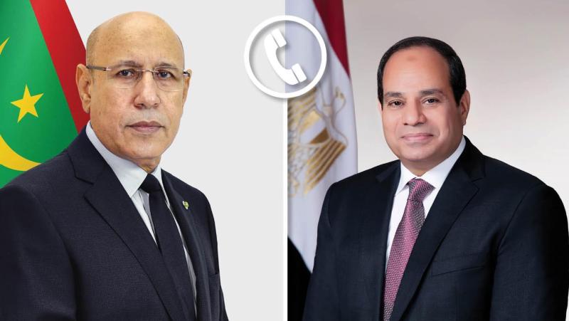 الرئيس السيسي ونظيره الموريتاني 