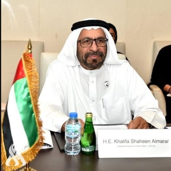 خليفة شاهين المرر وزير الدولة الاماراتي