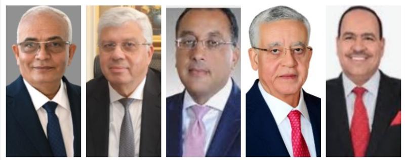 النائب احمد قورة ورئيس البرلمان  ورئيس الوزراء ووزيرى التعليم العالى والتربية والتعليم