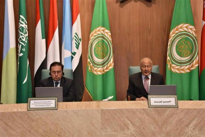 أحمد أبو الغيط و وزير خارجية إسبانيا خوسيه مانويل ألباريس